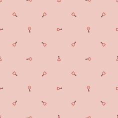 a pink background with hearts and keys on it