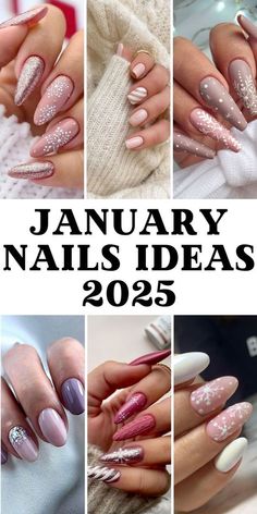 Gel Short Nails, January Nails Ideas, Acrylic Nails Simple, Short Oval Nails, Classy Nail Art, Winter Manicure, Nail Colors Winter