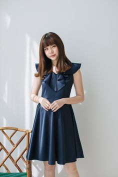 "*DHL shipping upgrade is available at check out process. Shipping part by DHL will take 3-6 days only. Production time may take around 2-3 weeks. If this is in rush you can convo us to make it sooner.:) A beautiful elegant navy shade dress to love. A new romantic design dress or gown for special event of you. The dress is feminine, sweet and modest look. Perfect for special party. Also custom length for this dress is available please convo. DESIGN✄: -V neckline with ruffle to back. -Fit and fla Blue A-line Sleeveless Dress With Ruffles, Blue Sleeveless A-line Dress With Ruffles, Elegant Blue Ruffled Sleeveless Dress, Elegant Blue Sleeveless Dress With Ruffles, Blue Sleeveless Evening Dress With Ruffles, Blue Knee-length Ruffled Sleeveless Dress, Blue Ruffled Midi Sleeveless Dress, Blue Midi Sleeveless Dress With Ruffles, Navy Evening Dress