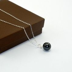 Single Pearl Necklace Pearl Necklace Pearl by StarringYouJewelry, $27.00 Silver Minimalist Pearl Necklace For Bridesmaids, Silver Pearl Necklace For Bridesmaid Gift, Classic Silver Pearl Necklace For Bridesmaid, Gift Black Pearl Necklace In Sterling Silver, Black Sterling Silver Pearl Necklace Gift, Minimalist Drop Pearl Necklace Gift, Diets For Men, Single Pearl Necklace, Black Pearl Necklace