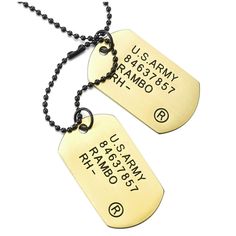 PRICES MAY VARY. Classic Bronze Two-Pieces Mens Military Army Dog Tag Pendant Necklace, 28 inches Ball Chain Metal: Alloy Finishing: Satin Dimension: pendant length: 5CM(1.97"); width: 5CM(1.97"); Chain length 69CM(27.17"); Weight: 24.4g Package: Jewelry Box with Brand Name COOLSTEELANDBEYOND *Condition: 100% brand new
*Code: MP-1552
*Metal: Alloy
*Finishing: Satin
*Chain: Alloy hollow ball chain
*Clasp: Barrel ball chain connector
*Dimension: pendant length: 5CM(1.97"); width: 5CM(1.97"); Chain Army Dog Tag, Dog Tag Pendant, Military Army, Dog Tag, Ball Chain, Bronze Color, Chain Lengths, Two Pieces, Dog Tag Necklace