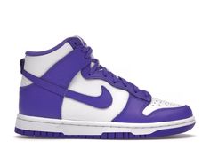 Nike Dunk High Psychic Purple (W) - DD1869-112 Purple Dunks, Nike Dunk High Women, Purple Nike Shoes, Jordan Shoes Girls, Nike Shoes Outfits, Purple Nikes, Shoe Wishlist, Cute Nike Shoes, Nike Dunk High