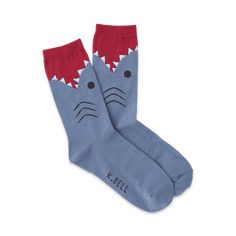 shark shark themed womens blue novelty crew socks Shark. Socks, Shark Socks, Cool Sharks, Silly Socks, Sock Lovers, Shark Themed, Comfy Socks, Women Crew Socks, Mens Crew Socks