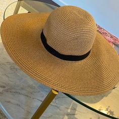 Nwt- Wide Brim Straw Floppy Beach Hat From Forever 21. Never Worn. Black Band. One Size. Chic Floppy Straw Hat For Vacation, Chic Floppy Straw Hat For Beach, Trendy Floppy Sun Hat For The Beach, Chic Adjustable Floppy Straw Hat, Trendy Floppy Straw Hat For Beach, Adjustable Floppy Straw Hat For Day Out, Trendy Floppy Sun Hat For Vacation, Chic Floppy Sun Hat For Beach, Chic Floppy Beach Hat