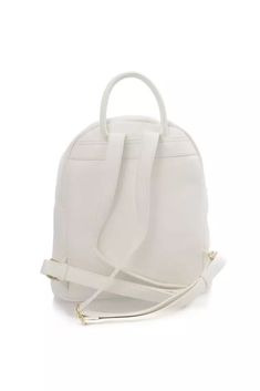 Elevate your style with this sophisticated white backpack from Baldinini Trend, featuring an elegant zip closure and golden details for a touch of luxury. Ideal for the fashion-forward individual, this backpack offers practicality without compromising on style. Organize your essentials with ease thanks to internal compartments and a handy front pocket. Adjustable shoulders ensure a comfortable fit, perfect for everyday use. Material: 100% Polyethylene Color: White Country of origin: CN Elegant Backpacks, White Elegance, White Backpack, Golden Logo, Backpack Material, Rucksack Backpack, Urban Chic, Luxury Streetwear, Womens Backpack