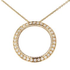 Scallop Pave Diamond Circle Pendant Necklace Diamond Circle Pendant, Circle Pendant Necklace, Circle Pendant, Gold Set, Sparkle Diamonds, Pave Diamonds, 18k Rose Gold, Primary Color, Jewelry Accessories