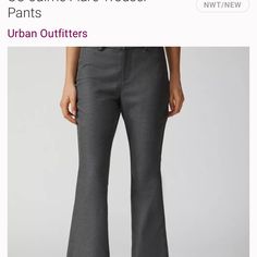 Never Been Worn Work Pants In A Dark Gray. Pants Flair At The Bottom. 45inch Waist And 100inches From Waist To Ankle. Urban Outfitters Pants, Gray Pants, Work Pants, Boot Cut, Dark Gray, Pant Jumpsuit, Urban Outfitters, Size 12, Pants For Women