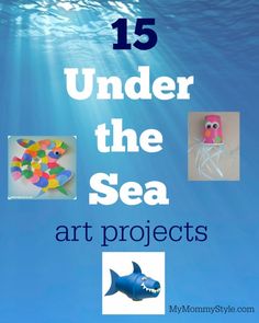 an underwater scene with the words under the sea art projects