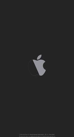 an apple logo on a black background