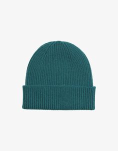 Merino Wool Beanie - Ocean Green – Colorful Standard US Chunky Beanie, Ocean Green, Vert Turquoise, Merino Wool Scarf, Twill Shorts, Head Shapes, Wool Beanie, Wool Hat, Wool Scarf