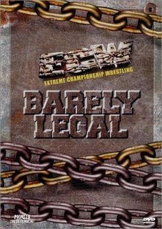 the dvd cover for barry legall's extreme championship wrestling, with chains on it