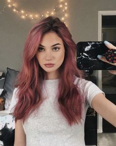 Dark Pink Hair, Hair Color Purple, Hair Color Pink, Rose Hair, Pastel Hair, Dye My Hair, Hair Dye Colors, Hair Inspiration Color, Hair Inspo Color