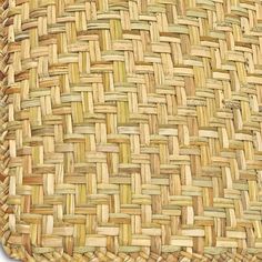 a close up view of a woven basket