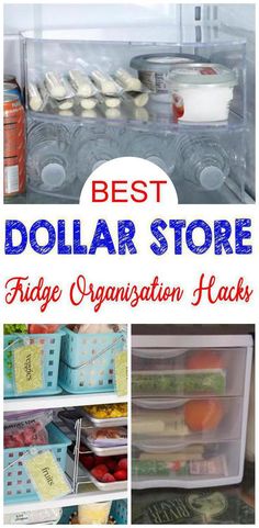 the best dollar store fridge organization hacks