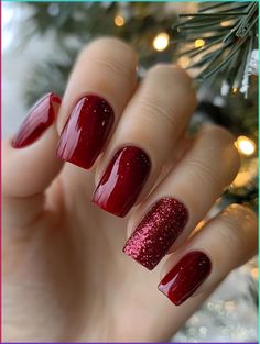 Looking for unique graduation nails acrylic designs? These nails combine white and pink shades with a touch of gold for a sophisticated look. Perfect for your graduation day. Get inspired at nailhow.com. Red Nail Manicure Ideas, One Color Christmas Nails, Christmas Nails Dip Powder Red, Christmas Festive Nails, Elegant Red Christmas Nails, December Red Nails, Christmas Nails Gel Short Simple Red, Holiday Nails Winter Christmas Red, Matte Red Christmas Nails