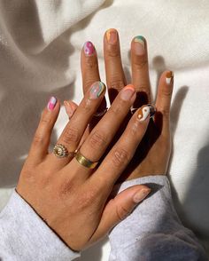 Nails And Rings, Minimal Nails, Trendy Nail Art, Short Acrylic Nails Designs, Minimalist Nails, Fire Nails, Pretty Acrylic Nails