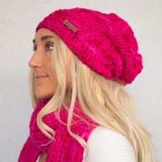 This cozy and incredibly soft wool hat features a single cable knit pattern. It is made from hand-dyed premium merino wool with a thick weave and rich texture with beautiful varied tones. A true winter essential! Knit by hand using luxurious 100% merino 19 micron wool Available in a variety of pastel and vibrant colors to complement your wardrobe Optional detachable pom-pom Made in Santa Cruz, California One size fits most: Width: relaxed 15" fits head sizes up to 23" Length from top to bottom: Cable Knit Pattern, Santa Cruz California, True Winter, Chunky Cable Knit, Wool Beanie, Pink Hat, Winter Essentials, Knit Pattern, Wool Hat