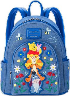 Cute Backpack For Back To School And Theme Park, Back To School Backpack For Theme Park, Playful Backpack For Disney Trips, Disney Backpack For Theme Park And Back To School, Disney Tote, Loungefly Mini Backpack, Mini Backpack, Disney Store, Winnie The Pooh