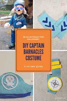 diy captain barnacles costume for halloween with instructions to make it easy and fun