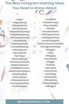 the best instagram hashtag ideas you need to know about - abrandholly com