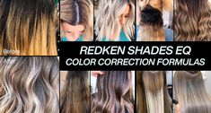 Redkin Eq Shades Toners, Redden Shades Eq Color Chart, Shades Eq Toner Formulas To Cancel Orange, Redken Shades Eq Level 8 Formulas, Redken Color Formulas, Demi Hair Color