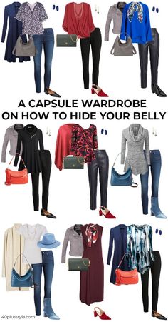 Apple Outfits, Apple Body Shape Outfits, Belly Clothes, Apple Shape Outfits, Capsule Wardrobe Women, Flattering Outfits, Apple Shape, Look Plus Size