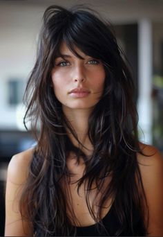 Shaggy Fringe Long Hair, Summer Hairstyles For Short Hair, Haircuts For Long Hair With Layers, Long Layered Haircuts, Hairdos For Curly Hair, Long Hair With Bangs, Hair Stylist Life, Long Layered Hair