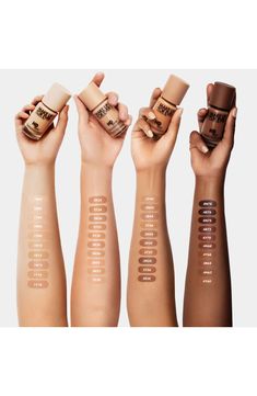 What it is: A medium- to full-coverage 24-hour long wear foundation that blurs imperfections and delivers a natural matte finish.What it does: Powered by the Micro-Skin System™, this iconic formula was developed to flex and move with skin for a transfer-proof, undetectable finish that looks just as good in photos as it does in real life. The lightweight texture is buildable to your desired coverage level and applies easily without feeling or looking cakey. How to use: For sheer coverage, apply w Foundation Photoshoot, Skin System, Long Wear Foundation, Foundation For Oily Skin, Natural Foundation, Medium Skin Tone, Deep Skin, Matte Foundation, Make Up For Ever