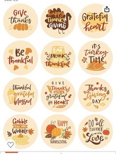 thanksgiving stickers for the iphone