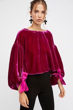 Fancy Casual, Bodo, Mode Chic, Velvet Fashion, Moda Vintage, Velvet Tops, Mode Vintage, Mode Inspiration, Mode Style