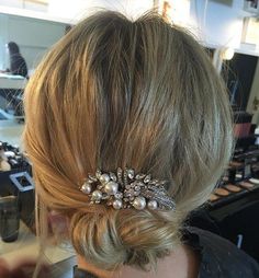 Simple Low Bun Updo Simple Updos For Medium Hair, Simple Updos, Easy Chignon, Easy Updos For Long Hair, Updos For Long Hair, Bun Updo