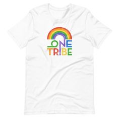 This tee was designed for LGBT Pride Month. 10% of proceeds from all LGBT related items will be donated annually during Pride Month to the UN's Free & Equal campaign for LGBT rights. This organization stands up for equal rights & fair treatment of the LGBTQI community everywhere. This t-shirt is everything you've dreamed of and more. It feels soft and lightweight, with the right amount of stretch. It's comfortable and flattering for both men and women. • 100% combed and ring-spun cotton Lgbt T Shirts, Lgbt Rights, Love And Pride, School Style, Equal Rights, Rainbow Print, Lgbt Pride, Pride Month, Pride Shirts