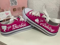 Put your name on the side of the shoes and get into the amazing trend of Barbie Shoes for Barbie fans / Hey Barbie!🧡You will receive🧡- One pair of sneaker canvas off-brand with your name printed on one of the shoes. - White silk laces🚨 Instructions🛑 Do not wash with hot water🛑 Do not expose shoes to high steam temperatures.👉 hit causes the adhesive to come off🧊 Wash with cold water and carefully👉 Returns & Policies👉- Personalized items don’t accept returns or exchange.Made them with Love because Happy Customer, Happy Us 🙌 Customizable Lace-up Sneakers For Gift, Customizable Low-top Sneakers As A Gift, Customizable Low-top Sneakers For Gift, Customizable Low-top Sneakers As Gift, Customizable Pink Sneakers As A Gift, Customizable Lace-up Sneakers For Gifts, Customizable Casual Sneakers Gift, Customizable Casual Sneakers For Gift, Customizable Casual Sneakers As Gift