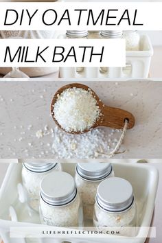 This DIY project for an oatmeal bath is the answer to our cravings for old-fashioned coziness. Diy Mud Bath, Oatmeal Milk Bath Recipe, Milk Bath Diy Recipes, Bath Diy Recipes, Oatmeal Bath Recipe, Diy Oatmeal Bath, Easy Goat Milk Soap Recipe, Oatmeal Milk Bath, Milk Bath Diy