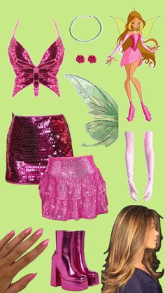 a collage of barbie dolls and accessories