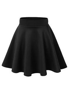 Plus size black aesthetic circle skirt. This Item is made to order. Material: Polyester 88% , Spandex 12% Skirt Length approx.18-20" each size skirt is longer gradually Silky smooth fabric Material is thick and not see through Elastic Waist Band Flared Skater Skirt, Mini Skater Skirt, Skater Skirts, Peplum Tops, Rock Outfit, Jeans Outfit Casual, Skater Girl, Plus Size Black, Plus Size Skirts