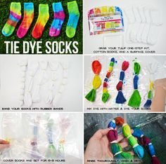 there are many different types of tie dye socks