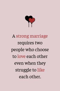 a quote about love and marriage with two hearts on the top of each other,