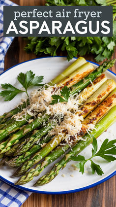 Whip up this air fryer asparagus in minutes—deliciously seasoned, crispy, and totally guilt-free! 💚🍃 Ideal for busy weeknights or meal prep. #HealthyRecipes #EasyDinner