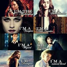 the twilight saga movie poster with many different characters and their name in each one's face