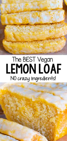 the best vegan lemon loaf no crazy ingredients