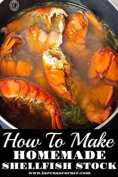 how to make homemade shellfish stock in a pot