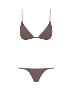 Two-piece swimsuit small triangle Matteau. This two-piece swimsuit is composed of a low waist bikini panty and a triangle top. The straps are adjustable. Michel Vivien, Celine Daoust, Triangle Swimsuit, Ancient Greek Sandals, Athletic Sports, Greek Sandals, Triangle Top, Low Waist, Ulla Johnson