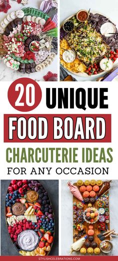 20 Unique Food Board Charcuterie Ideas any Occasion Food Board Ideas, Unique Charcuterie, Party Food For Adults, Night In With Friends, Charcuterie Board Meats, Ideas For Parties, Charcuterie Ideas, Spring Garden Party, Grazing Board