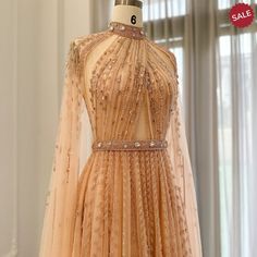 Luxury Evening Dress with Cape Sleeve 2023 Elegant Long Formal Dresses for Women Wedding Party – DreamyVow Evening Dresses Short Parties, Yellow Evening Dresses, Silver Evening Dress, Beaded Cape, Purple Evening Dress, Gold Evening Dresses, Green Evening Dress, Girls Dress Shop, Pink Evening Dress