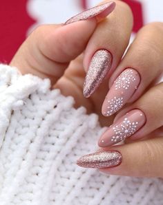 Red Christmas Nails, Christmas Nails Easy, New Year's Nails, Holiday Nails