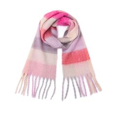 PRICES MAY VARY. MATERIAL - 100% high quality acrylic with cashmere feeling, extremely cozy, skin-friendly and lightweight, keep you warm in cold weather; No pilling; No scratchy to skin SIZE - 84.6"x13.8" with tassels,The winter scarfs is soft, medium weight, wrap the oversized scarf freely around any outfit and it will keep you warm all day long DESIGN FEATURE - Fashion plaid pattern, vibrant colors to choose, bring you a colorful winter; Plaid scarves are never out of style, match all the out Thick Scarf, Womens Scarf, Thick Blanket, Drape Maxi Dress, Polyester Scarf, Scarf Casual, Checked Scarf, Tassel Scarf, Womens Cashmere