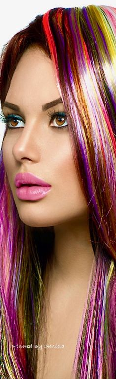 . Rainbow Makeup, Cut Her Hair, Glamour Makeup, Hair Shows, Brunette To Blonde, Color Fashion