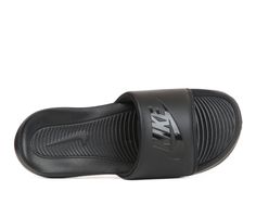 Slippin' into good times has never been this good! With Nike's Victori One Sport Slides you can do your thing on the court or field then slip into these lightweight and cushioned slides that will take you into Chillville. Lightweight synthetic upper, Easy slip-on design, Classic rounded open toe, Cushioned and textured footbed for added comfort and traction, Durable treaded outsole, Padded and breathable strap lining, Nike® branding details | Men's Nike Victori One Sport Slide Sandals in Black S Do Your Thing, Nike Branding, Slides Sandals, The Court, Men's Nike, Slide Sandals, Good Times, You Can Do, Nike Men