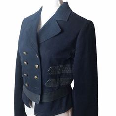 Polo Ralph Lauren Blue Vintage Button Up Military Band Jacket Women's Medium Measurements Are Approximates: Pit-To-Pit......................18.5" X 2=37" Sleeve Length............. 28.5" Unfolded....Folded 25" Jacket Length..............20" Band Jacket, Polo Ralph Lauren Women, Vintage Polo Ralph Lauren, Ralph Lauren Blue, Vintage Polo, Vintage Button, Blue Vintage, Jean Coat, Jean Jacket